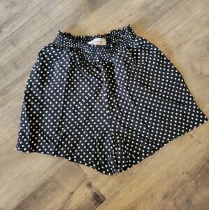 POPSUGAR Black and White Polka Dot Shorts